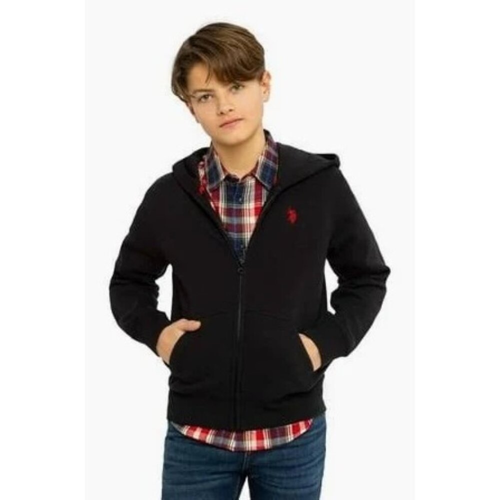 U.S. Polo Association NWT Kids Zip Up Hoodie Black Size 4T